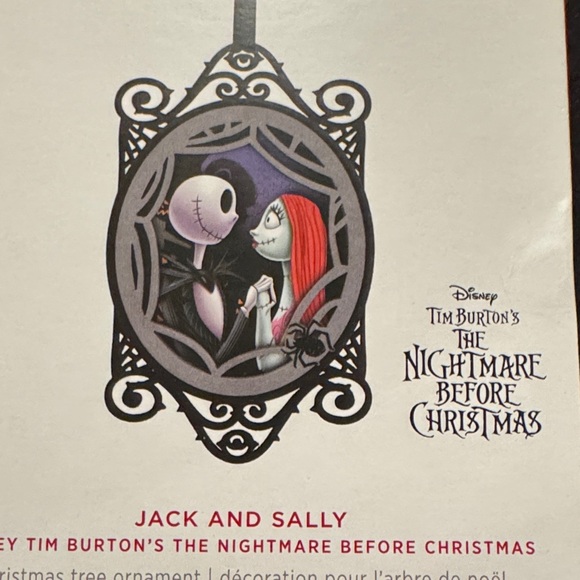 2024 Hallmark Keepsake, Nightmare Before Christmas, Jack and Sally Ornament - Picture 2 of 6